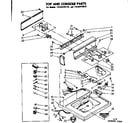 Kenmore 11082470410 top and console parts diagram