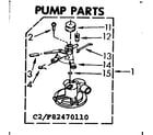 Kenmore 11082470810 pump parts diagram