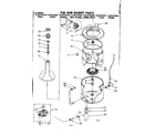 Kenmore 11082470320 tub and basket parts diagram