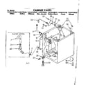 Kenmore 11082470720 cabinet parts diagram
