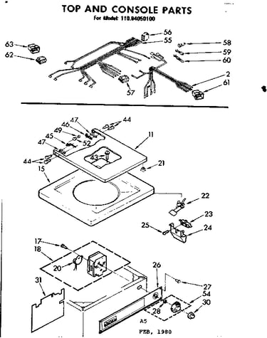 Top and console parts