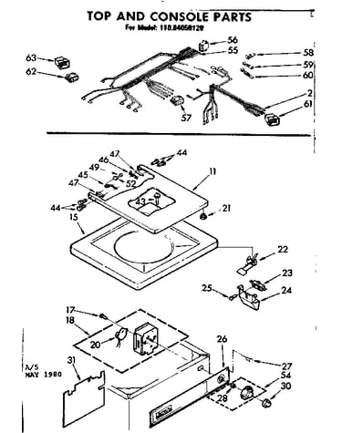 Top and console parts