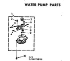 Kenmore 11084070120 water pump parts diagram