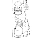 Kenmore 11084090410 tub and basket parts diagram