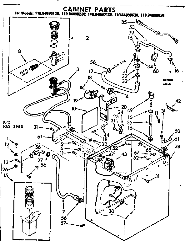 Cabinet parts
