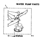 Kenmore 11084090430 water pump parts diagram