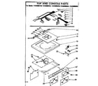 Kenmore 11084090630 top and console parts diagram