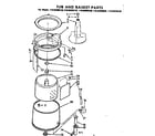 Kenmore 11084090630 tub and basket parts diagram