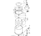 Kenmore 11084370810 tub and basket parts diagram