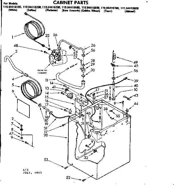 CABINET PARTS