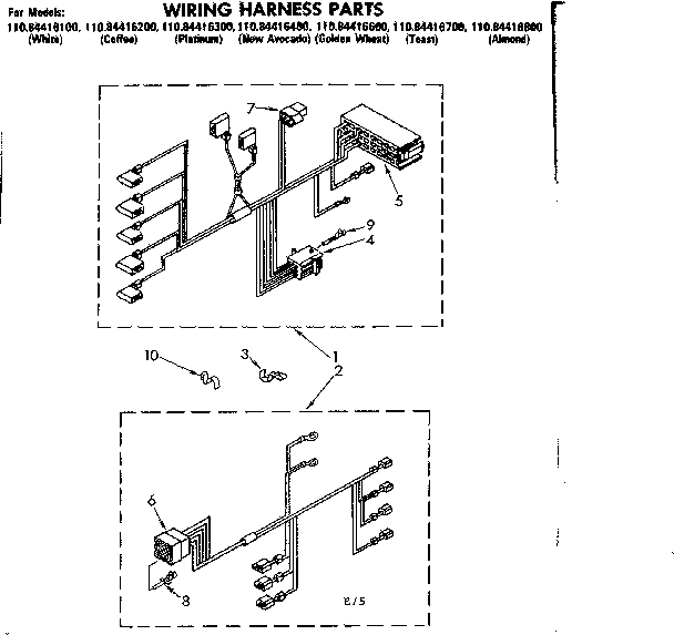 Wiring harness parts