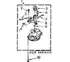 Kenmore 11084416710 water pump parts diagram