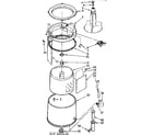 Kenmore 11084416310 tub and basket parts diagram
