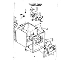 Kenmore 11086015100 cabinet parts diagram