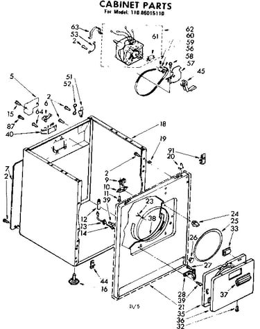 Cabinet parts