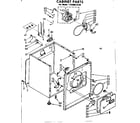 Kenmore 11086015120 cabinet parts diagram