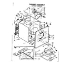 Kenmore 11086030100 cabinet parts diagram