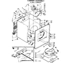 Kenmore 11086030110 cabinet assembly diagram