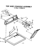 Top and console assembly
