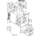 Kenmore 11086030120 cabinet parts diagram