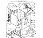 Kenmore 11086070800 cabinet parts diagram