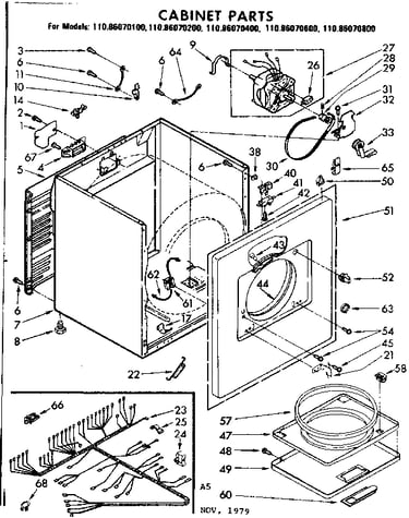 Cabinet parts