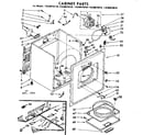 Kenmore 11086070110 cabinet parts diagram
