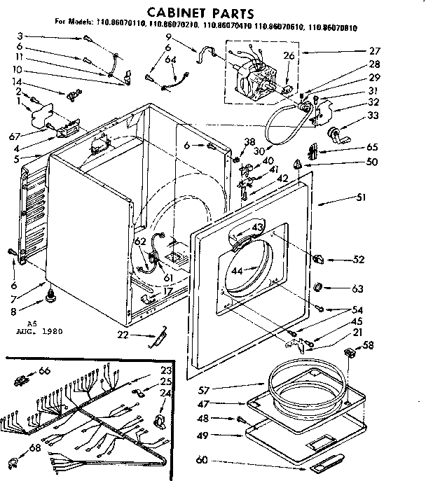 Cabinet parts