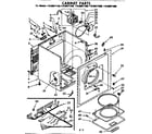Kenmore 11086071600 cabinet parts diagram