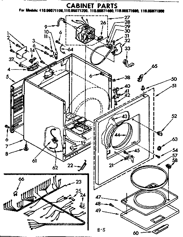 Cabinet parts