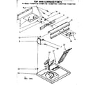 Kenmore 11086071630 top and console parts diagram