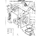 Kenmore 11086071130 cabinet parts diagram