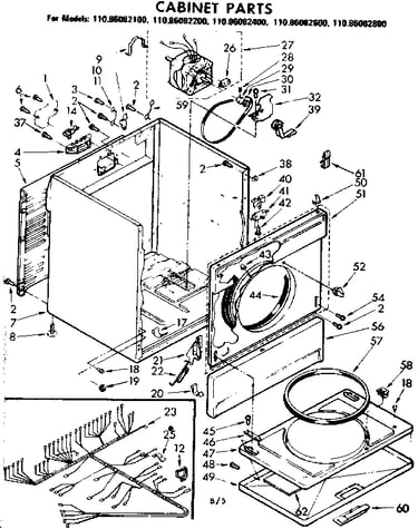 Cabinet parts
