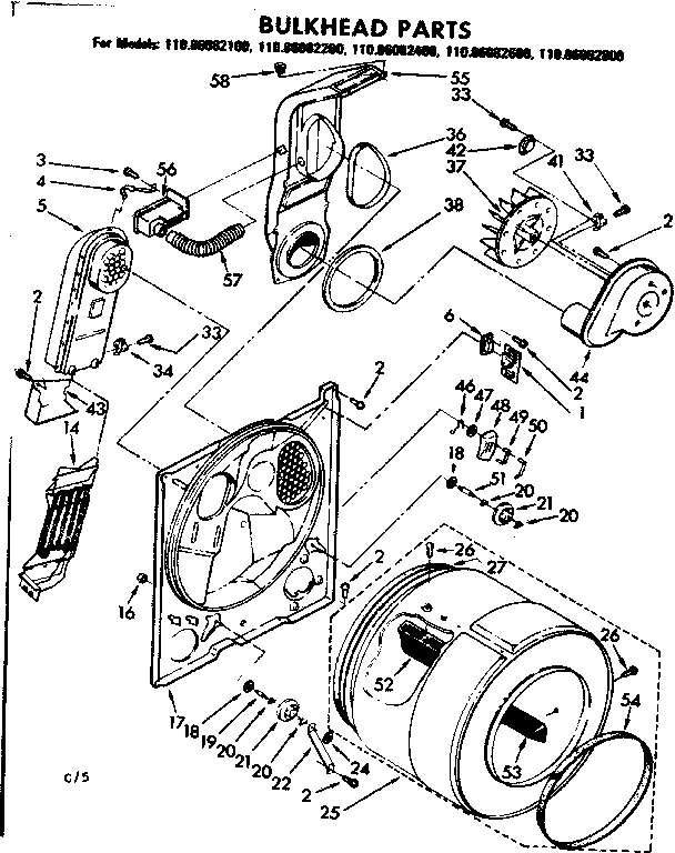 Bulkhead parts