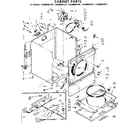 Kenmore 11086082210 cabinet parts diagram