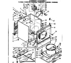 Kenmore 11086093200 cabinet assembly diagram