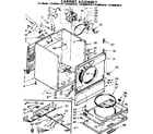 Kenmore 11086093410 cabinet parts diagram