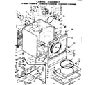 Kenmore 11086094100 cabinet assembly diagram