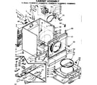 Kenmore 11086094610 cabinet assembly diagram