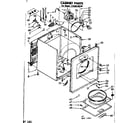 Kenmore 11086130100 cabinet parts diagram