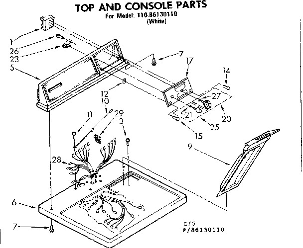 TOP AND CONSOLE PARTS