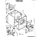 Kenmore 11086156100 cabinet parts diagram