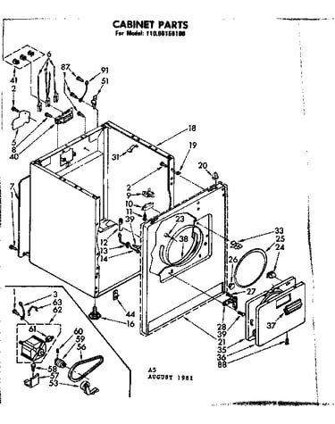 Cabinet parts