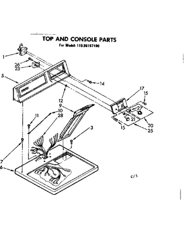 Top and console parts