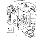 Kenmore 11086160800 cabinet parts diagram
