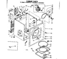 Kenmore 11086160610 cabinet parts diagram