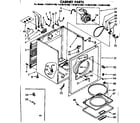 Kenmore 11086161200 cabinet parts diagram