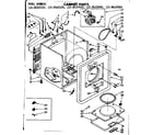 Kenmore 11086165800 cabinet parts diagram