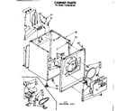 Kenmore 11086166100 cabinet parts diagram