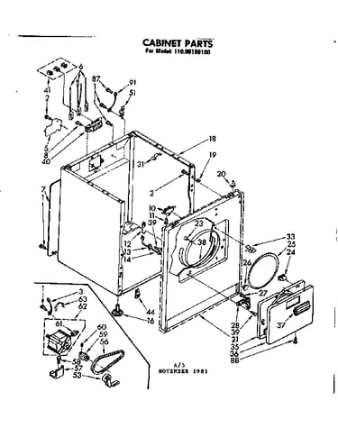 Cabinet parts